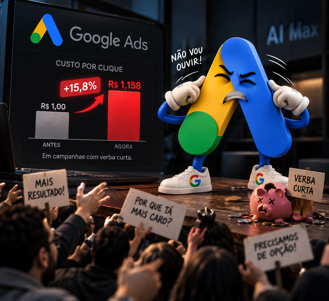 Google Ads: clique ficou 15,8% mais caro em campanhas com verba curta
